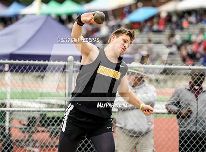 Thumbnail 3 in CIF NCS Track & Field Meet of Champions (Boys Shot Put) photogallery.