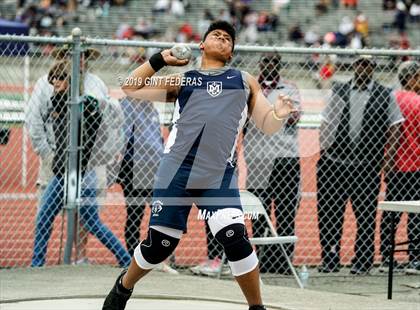 Thumbnail 2 in CIF NCS Track & Field Meet of Champions (Boys Shot Put) photogallery.