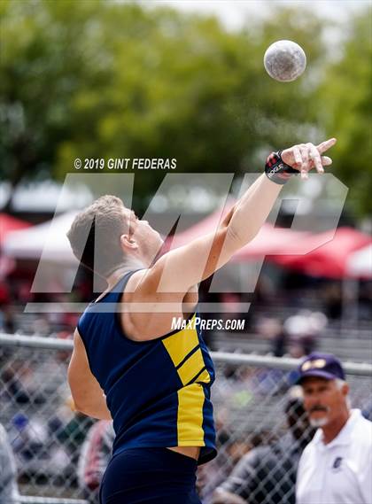 Thumbnail 3 in CIF NCS Track & Field Meet of Champions (Boys Shot Put) photogallery.