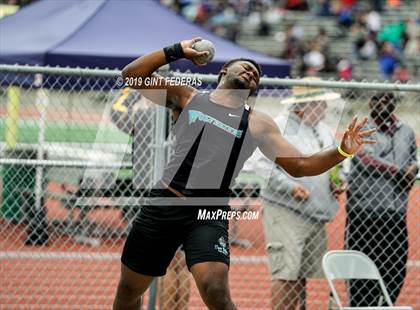 Thumbnail 2 in CIF NCS Track & Field Meet of Champions (Boys Shot Put) photogallery.