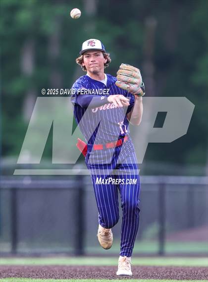 Thumbnail 3 in Burlington Christian Academy vs Freedom Christian Academy (NCISAA 2A - State Championship Game 1) photogallery.