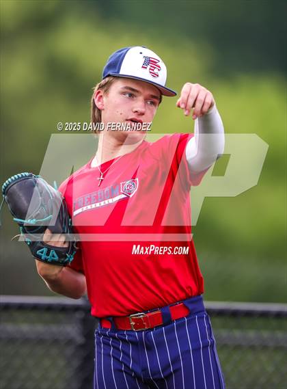 Thumbnail 2 in Burlington Christian Academy vs Freedom Christian Academy (NCISAA 2A - State Championship Game 1) photogallery.