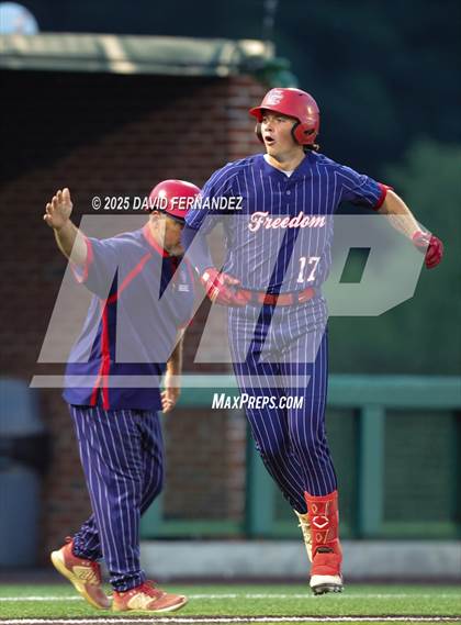 Thumbnail 3 in Burlington Christian Academy vs Freedom Christian Academy (NCISAA 2A - State Championship Game 1) photogallery.