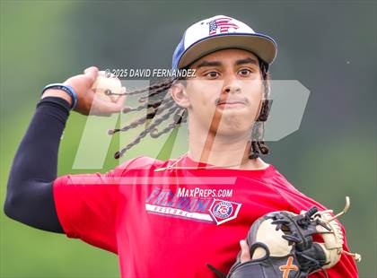 Thumbnail 3 in Burlington Christian Academy vs Freedom Christian Academy (NCISAA 2A - State Championship Game 1) photogallery.