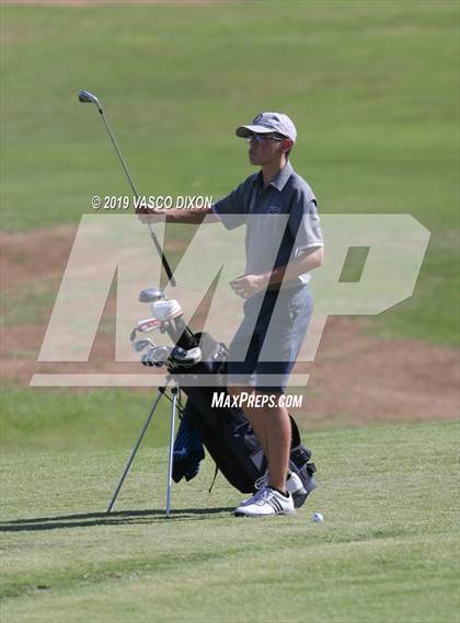 Thumbnail 3 in St. Marys & Willow Canyon @ Desert Edge Varsity Boys Golf photogallery.