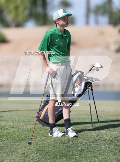 Thumbnail 3 in St. Marys & Willow Canyon @ Desert Edge Varsity Boys Golf photogallery.
