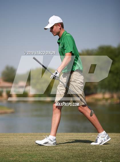 Thumbnail 2 in St. Marys & Willow Canyon @ Desert Edge Varsity Boys Golf photogallery.