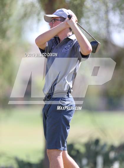 Thumbnail 1 in St. Marys & Willow Canyon @ Desert Edge Varsity Boys Golf photogallery.