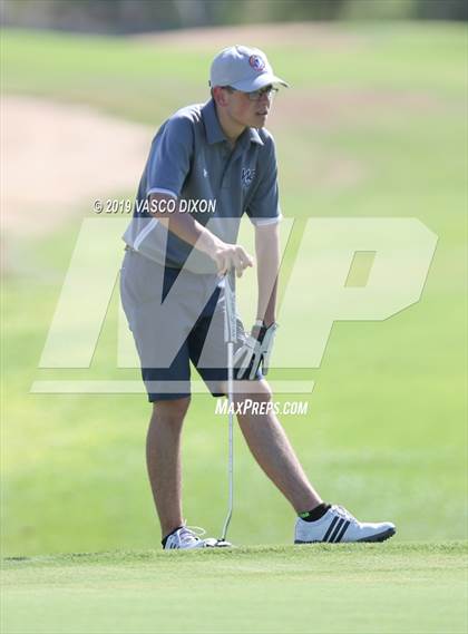 Thumbnail 3 in St. Marys & Willow Canyon @ Desert Edge Varsity Boys Golf photogallery.