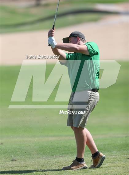 Thumbnail 2 in St. Marys & Willow Canyon @ Desert Edge Varsity Boys Golf photogallery.