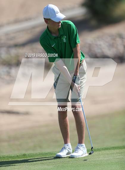 Thumbnail 1 in St. Marys & Willow Canyon @ Desert Edge Varsity Boys Golf photogallery.