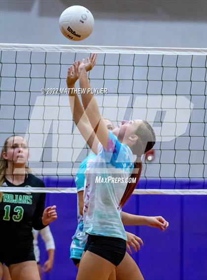 Thumbnail 2 in Gray's Creek vs West Brunswick (Jack Britt's 19th Annual Volleyball Jamboree)(scrimmage) photogallery.