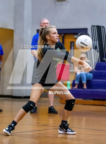 Thumbnail 2 in Gray's Creek vs West Brunswick (Jack Britt's 19th Annual Volleyball Jamboree)(scrimmage) photogallery.
