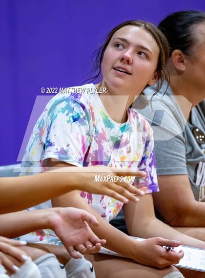 Thumbnail 2 in Gray's Creek vs West Brunswick (Jack Britt's 19th Annual Volleyball Jamboree)(scrimmage) photogallery.