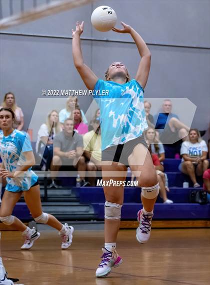 Thumbnail 2 in Gray's Creek vs West Brunswick (Jack Britt's 19th Annual Volleyball Jamboree)(scrimmage) photogallery.