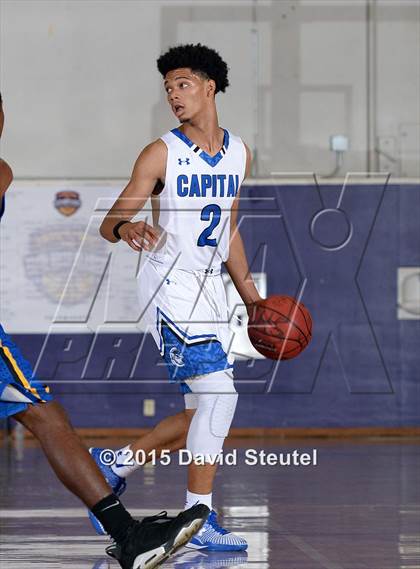 Thumbnail 1 in Newark Memorial vs. Capital Christian (St. Hope Elite Classic) photogallery.