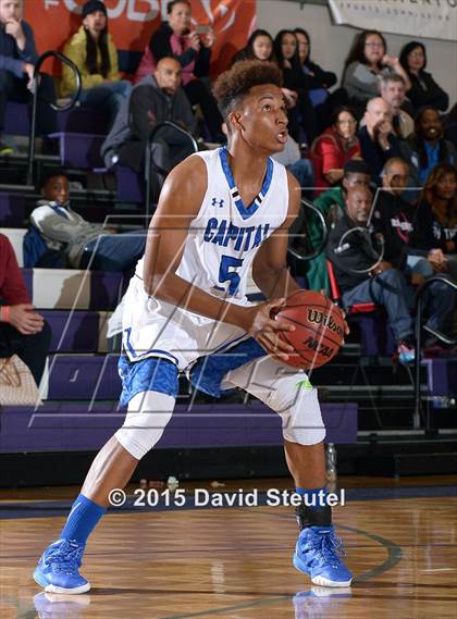 Thumbnail 3 in Newark Memorial vs. Capital Christian (St. Hope Elite Classic) photogallery.