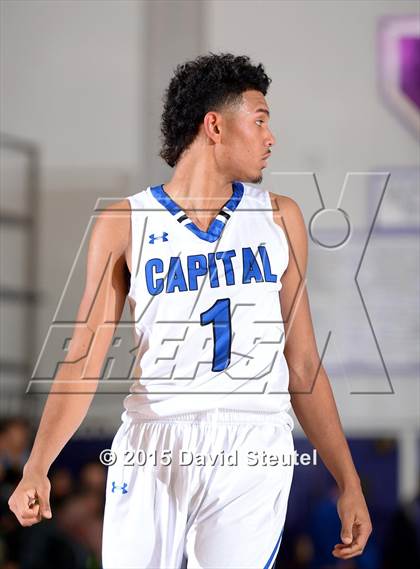 Thumbnail 1 in Newark Memorial vs. Capital Christian (St. Hope Elite Classic) photogallery.