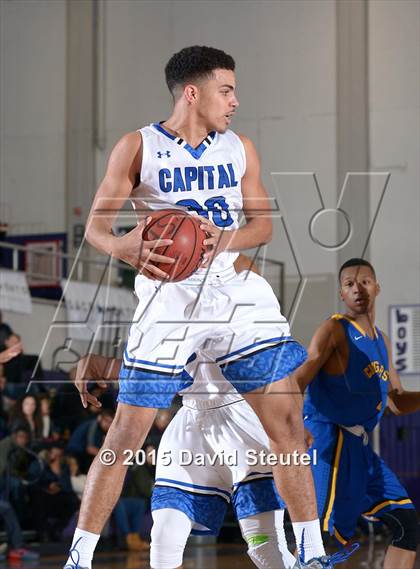 Thumbnail 1 in Newark Memorial vs. Capital Christian (St. Hope Elite Classic) photogallery.