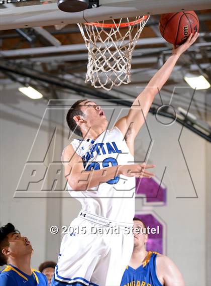 Thumbnail 1 in Newark Memorial vs. Capital Christian (St. Hope Elite Classic) photogallery.