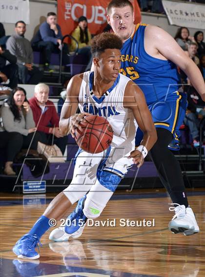 Thumbnail 1 in Newark Memorial vs. Capital Christian (St. Hope Elite Classic) photogallery.