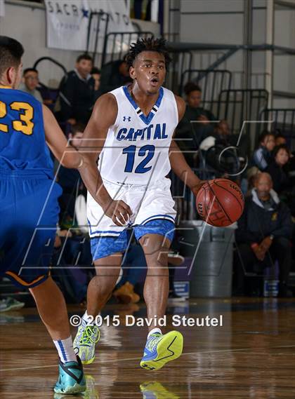 Thumbnail 3 in Newark Memorial vs. Capital Christian (St. Hope Elite Classic) photogallery.