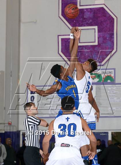 Thumbnail 1 in Newark Memorial vs. Capital Christian (St. Hope Elite Classic) photogallery.