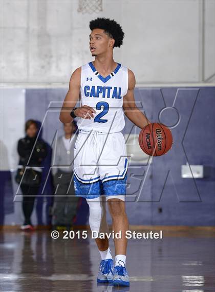 Thumbnail 3 in Newark Memorial vs. Capital Christian (St. Hope Elite Classic) photogallery.
