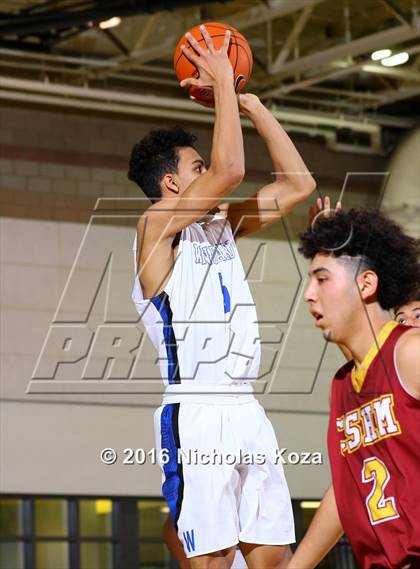 Thumbnail 2 in Cantwell-Sacred Heart vs. Windward (MLK Day Showdown) photogallery.