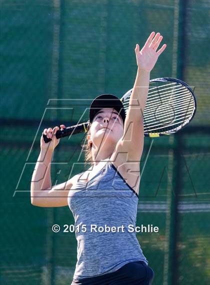 Thumbnail 2 in Dougherty Valley vs. Rocklin (NorCal Regional Girls Tennis Championships) photogallery.