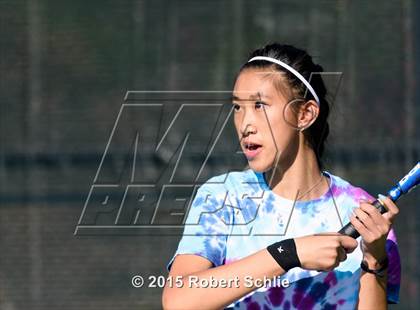 Thumbnail 3 in Dougherty Valley vs. Rocklin (NorCal Regional Girls Tennis Championships) photogallery.