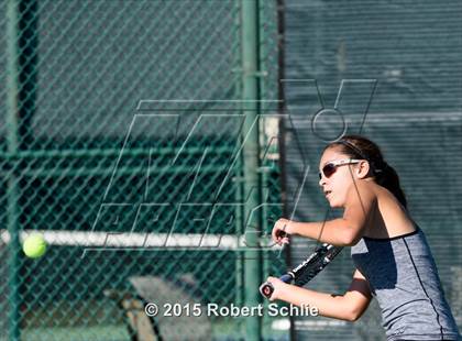 Thumbnail 2 in Dougherty Valley vs. Rocklin (NorCal Regional Girls Tennis Championships) photogallery.