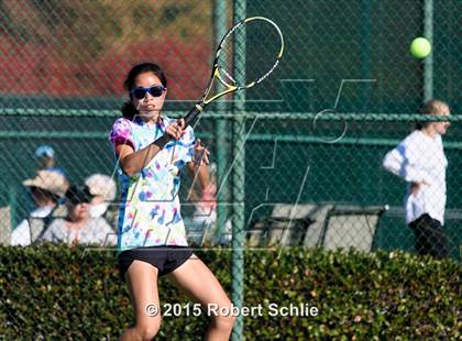 Thumbnail 3 in Dougherty Valley vs. Rocklin (NorCal Regional Girls Tennis Championships) photogallery.