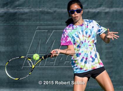 Thumbnail 2 in Dougherty Valley vs. Rocklin (NorCal Regional Girls Tennis Championships) photogallery.