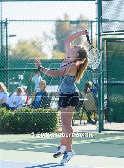 Thumbnail 1 in Dougherty Valley vs. Rocklin (NorCal Regional Girls Tennis Championships) photogallery.