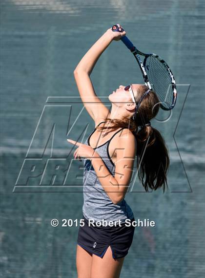 Thumbnail 2 in Dougherty Valley vs. Rocklin (NorCal Regional Girls Tennis Championships) photogallery.