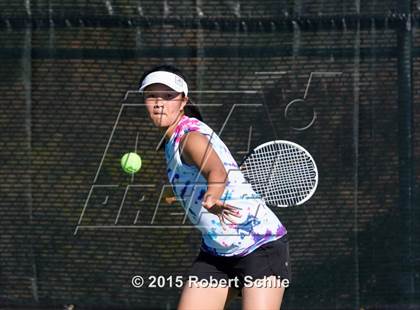 Thumbnail 2 in Dougherty Valley vs. Rocklin (NorCal Regional Girls Tennis Championships) photogallery.