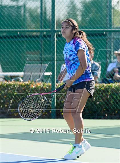 Thumbnail 2 in Dougherty Valley vs. Rocklin (NorCal Regional Girls Tennis Championships) photogallery.