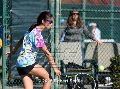 Thumbnail 1 in Dougherty Valley vs. Rocklin (NorCal Regional Girls Tennis Championships) photogallery.