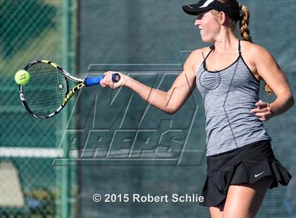 Thumbnail 3 in Dougherty Valley vs. Rocklin (NorCal Regional Girls Tennis Championships) photogallery.