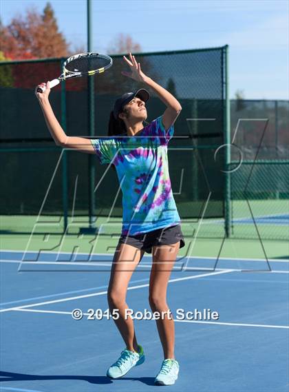 Thumbnail 1 in Dougherty Valley vs. Rocklin (NorCal Regional Girls Tennis Championships) photogallery.