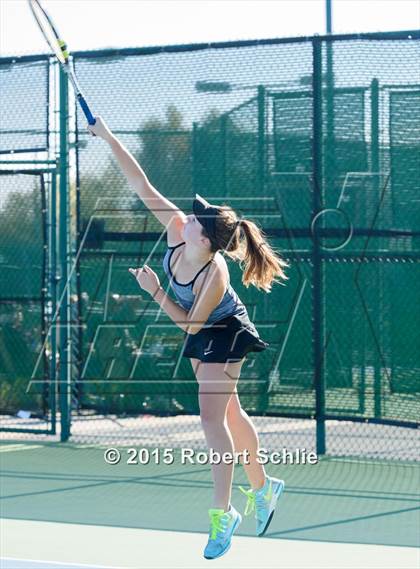 Thumbnail 2 in Dougherty Valley vs. Rocklin (NorCal Regional Girls Tennis Championships) photogallery.