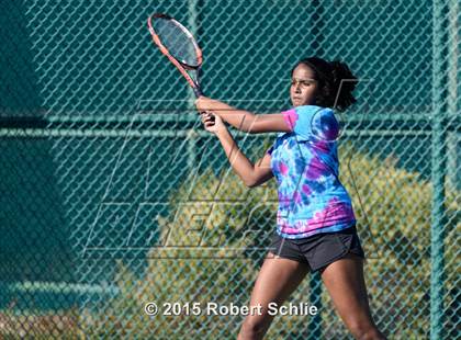 Thumbnail 3 in Dougherty Valley vs. Rocklin (NorCal Regional Girls Tennis Championships) photogallery.