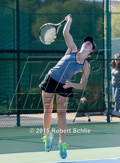 Thumbnail 3 in Dougherty Valley vs. Rocklin (NorCal Regional Girls Tennis Championships) photogallery.