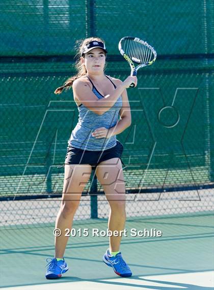 Thumbnail 3 in Dougherty Valley vs. Rocklin (NorCal Regional Girls Tennis Championships) photogallery.