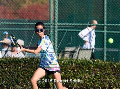 Thumbnail 1 in Dougherty Valley vs. Rocklin (NorCal Regional Girls Tennis Championships) photogallery.