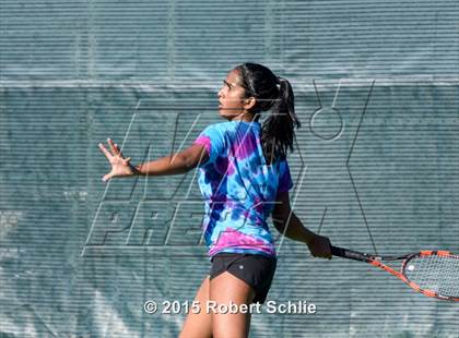 Thumbnail 3 in Dougherty Valley vs. Rocklin (NorCal Regional Girls Tennis Championships) photogallery.