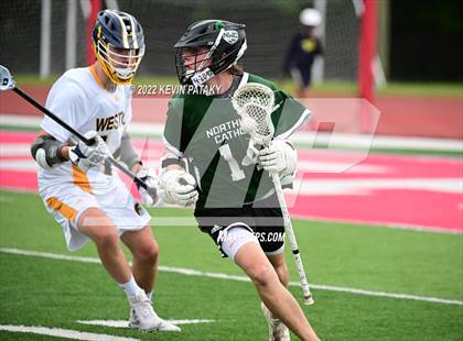 Thumbnail 3 in Northwest Catholic vs. Weston (CIAC Class S Final) photogallery.