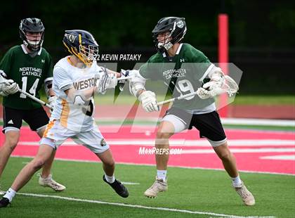 Thumbnail 2 in Northwest Catholic vs. Weston (CIAC Class S Final) photogallery.