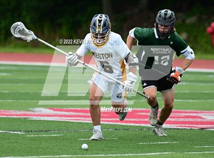 Thumbnail 3 in Northwest Catholic vs. Weston (CIAC Class S Final) photogallery.